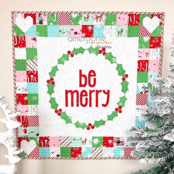 Be Merry Mini Quilt Pattern - etsy