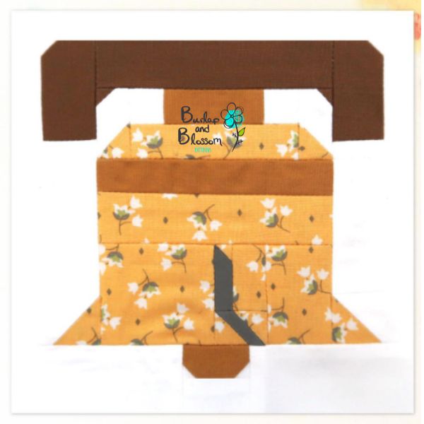 Bell Quilt Idea from Burlap and Blossom Patterns