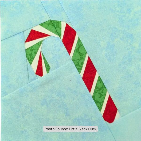 Candy Cane Quilt Block Pattern - etsy