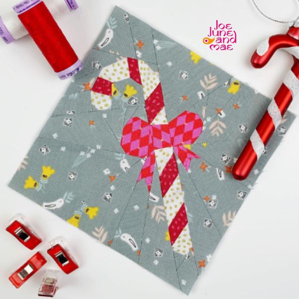 Candy Cane Quilt Idea from Joe June and Mae