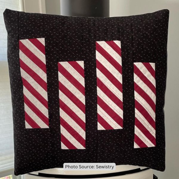 Candy Cane Quilt Idea from Sewistry