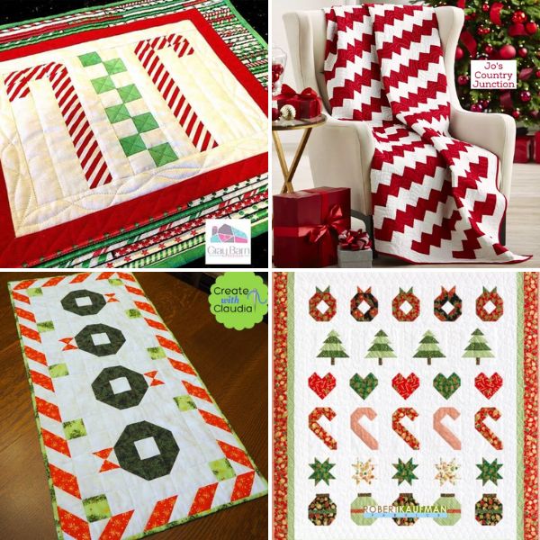 Candy Cane Quilt Patterns Roundup Featured Cover