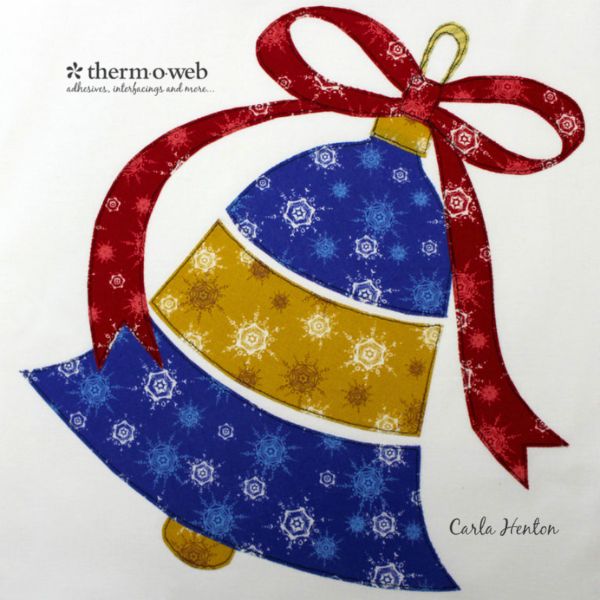 Christmas Bell Ornament Block - free quilt pattern