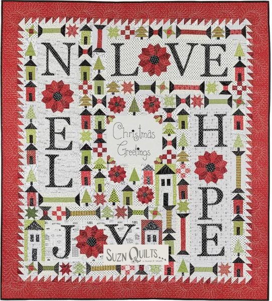 Christmas Greetings BOM Quilt Pattern - etsy