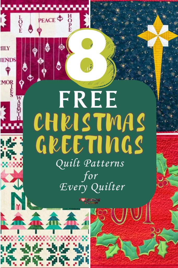 Christmas Greetings Quilt Patterns Roundup 3 ILQF Pinterest