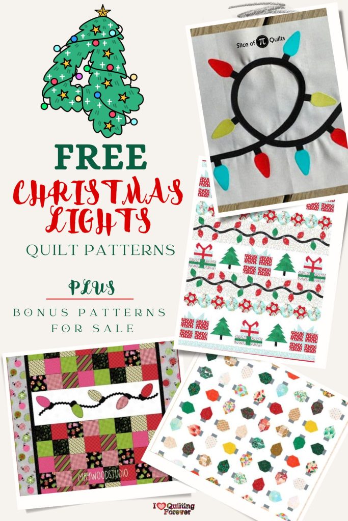 Christmas Lights Quilt Patterns Roundup 1 ILQF Pinterest