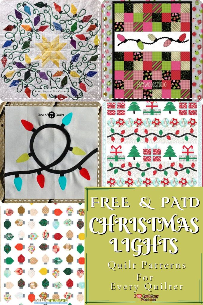 Christmas Lights Quilt Patterns Roundup 2 ILQF Pinterest