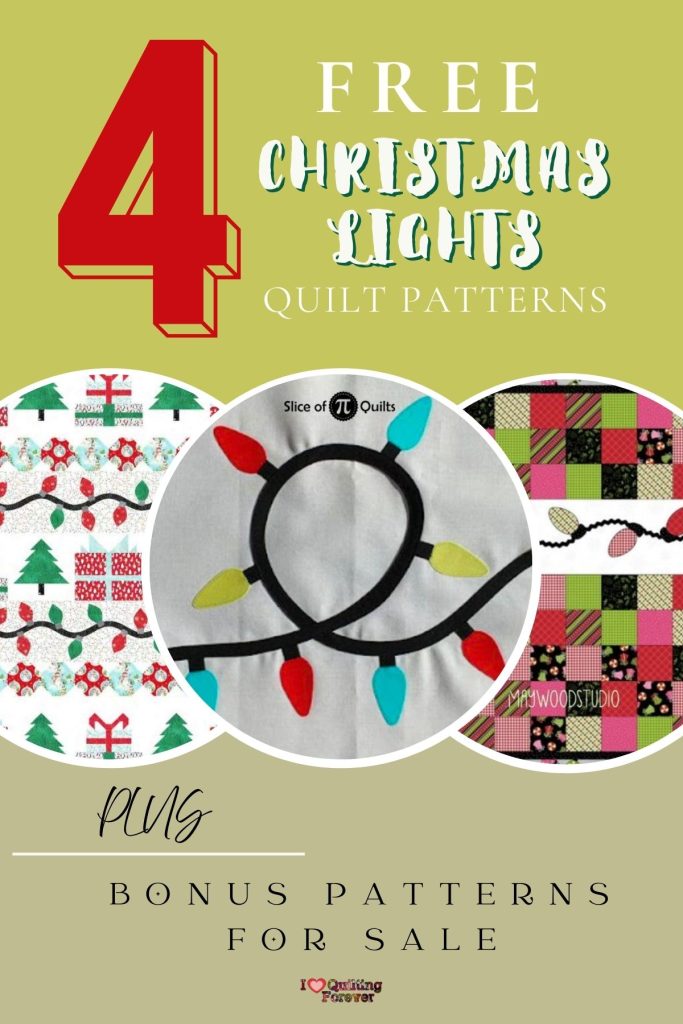 Christmas Lights Quilt Patterns Roundup 3 ILQF Pinterest