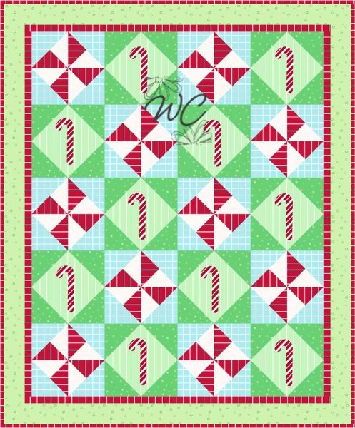 Christmas Peppermint Quilt Pattern - etsy