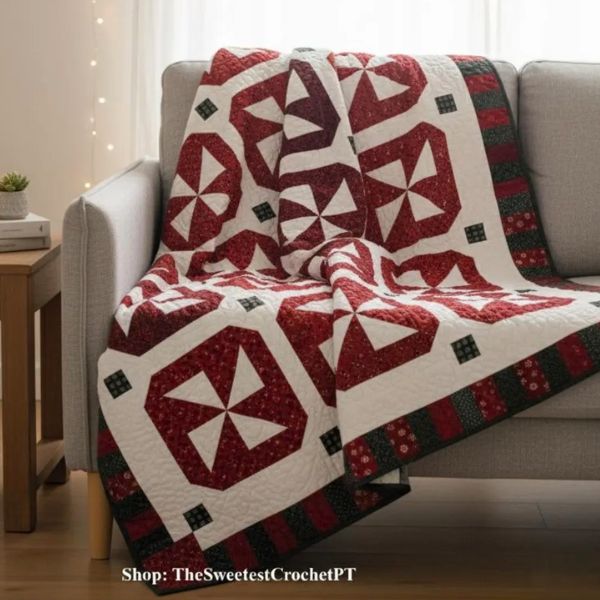 Christmas Peppermint Quilt Pattern - etsy