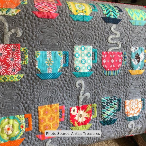 Cup and Saucer Quilt Idea from Anka’s Treasures
