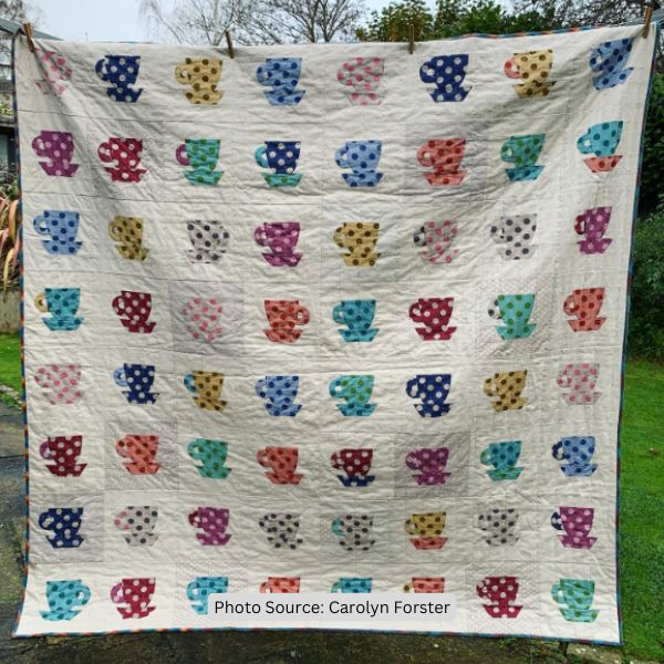 Cup and Saucer Quilt Idea from Carolyn Forster