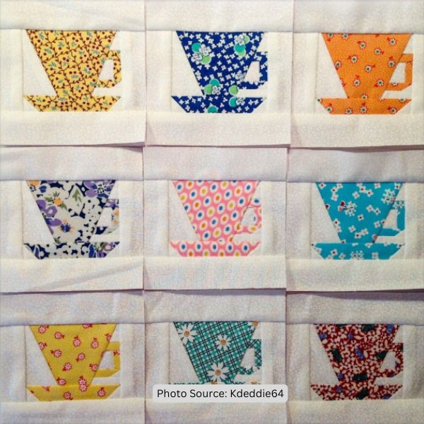 Cup and Saucer Quilt Idea from Kdeddie64