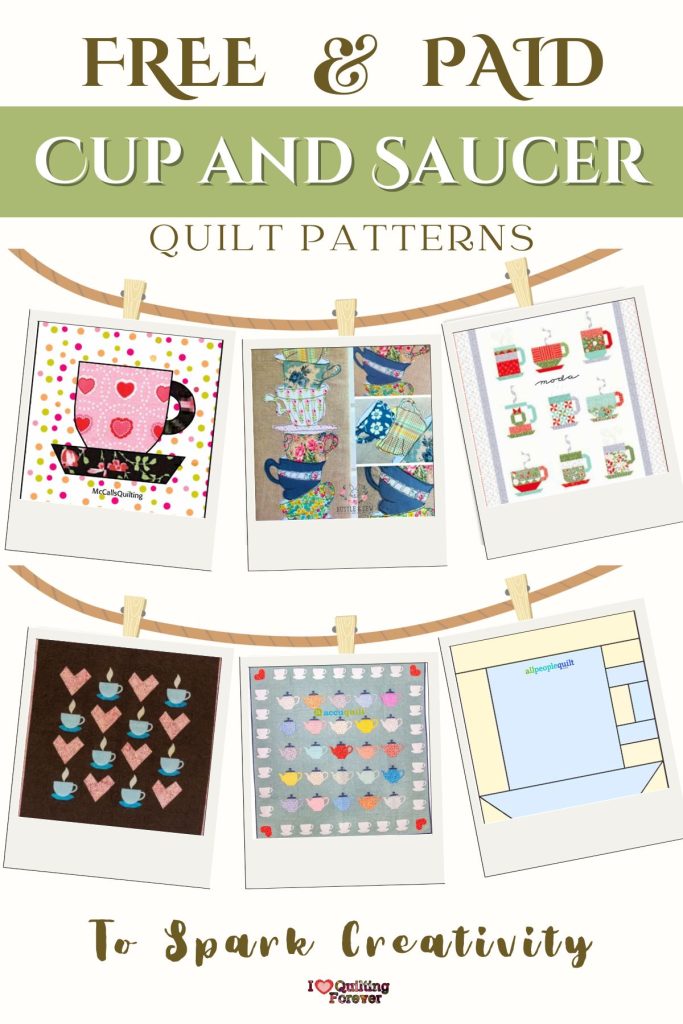 Cup and Saucer Quilt Patterns Roundup 3 ILQF Pinterest