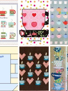 Cup and Saucer Quilt Patterns Roundup Featured Cover