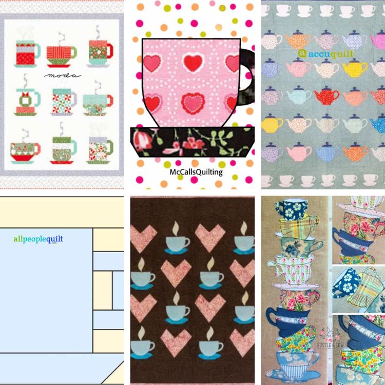 Cup and Saucer Quilt Patterns Roundup Featured Cover
