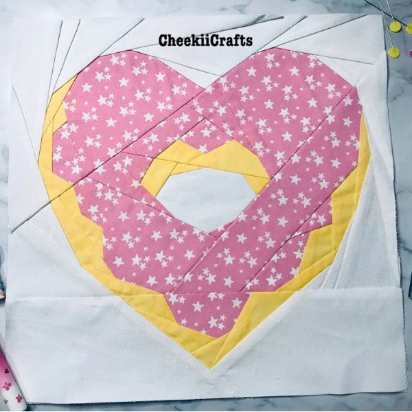 Donut Love Quilt Block Pattern - etsy