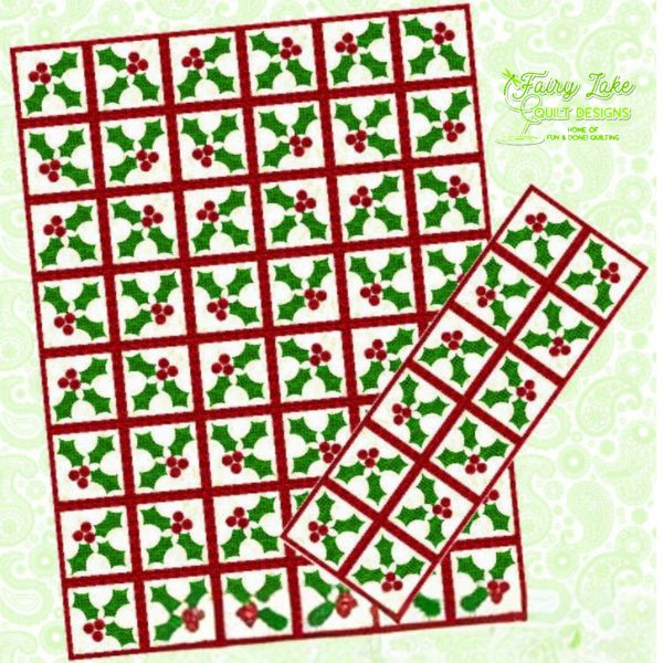 Ho Ho Holly Quilt Pattern - etsy