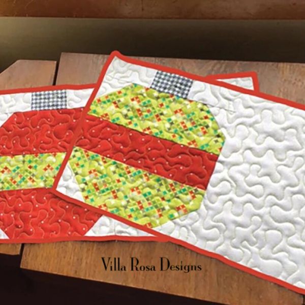 Holiday Bauble Snack Mat Quilt Pattern - etsy