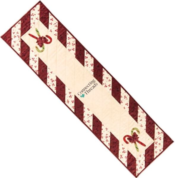 Holiday Peppermint Table Runner - free quilt pattern