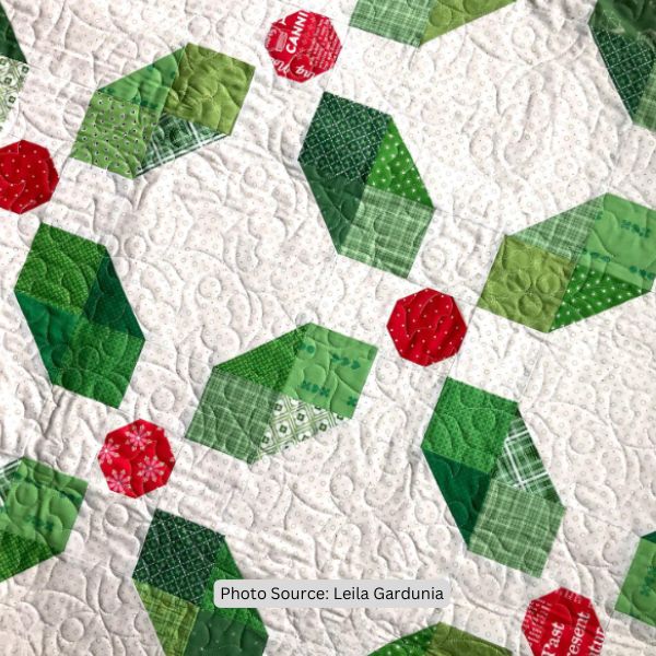 Holly Quilt Idea from Leila Gardunia