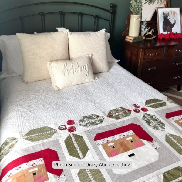 Holly Quilt Idea from Qrazy About Quilting