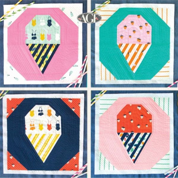 I Scream… Block - free quilt pattern