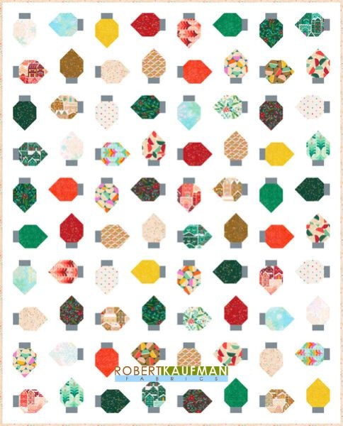 Lightbulb Twinkle Lights - free quilt pattern