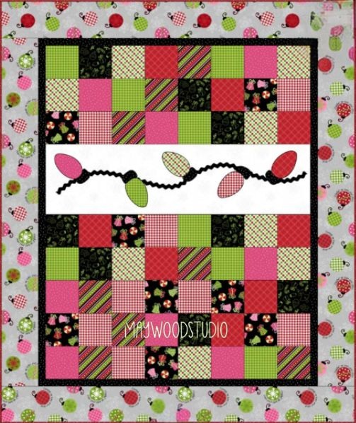 Merry and Bright Christmas Lights - free quilt pattern