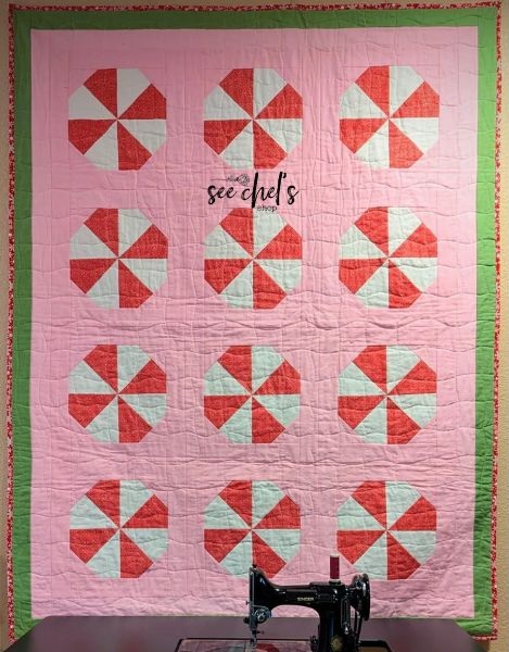 Peppermint Candy Quilt Pattern -etsy