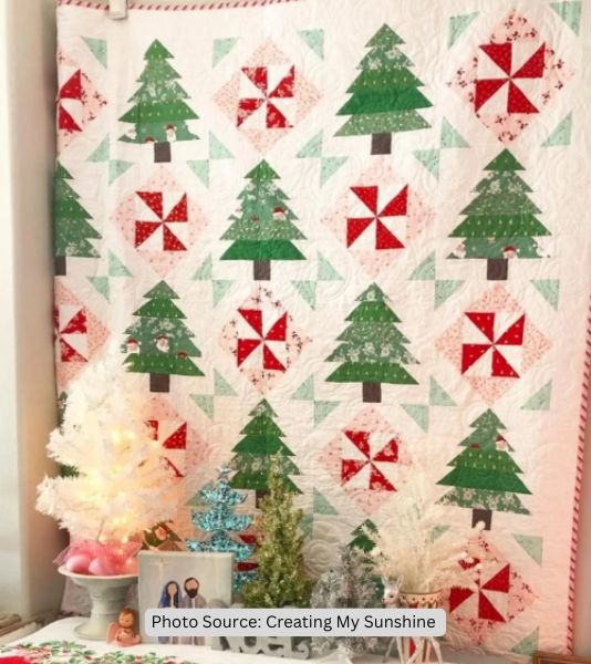 Peppermint Quilt Idea from Creating My Sunshine
