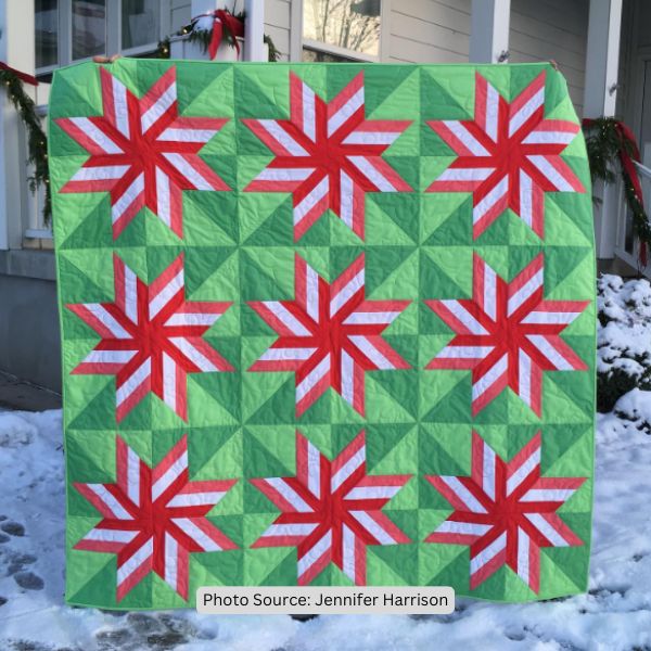Peppermint Quilt Idea from Jennifer Harrison