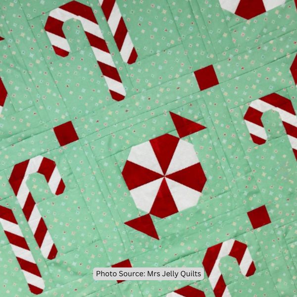 Peppermint Quilt Idea from Mrs Jelly Quilts