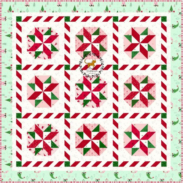Peppermint Twirl Quilt Pattern - etsy
