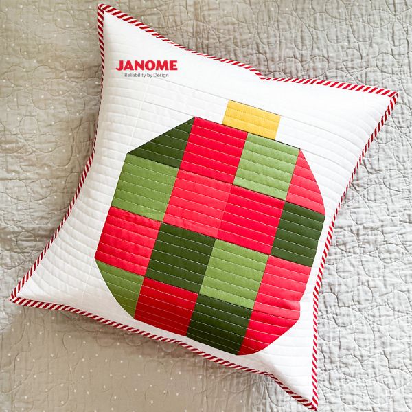 Scrappy Ornament Pillow - free quilt pattern