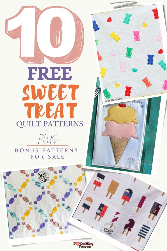 Sweet Treat Quilt Patterns Roundup 3 ILQF Pinterest
