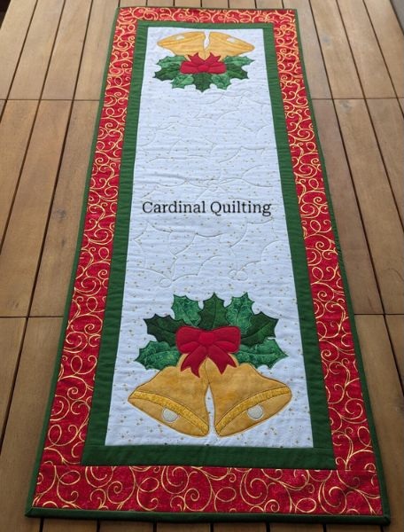 Timeless Christmas Bells Table Runner Quilt Pattern - etsy