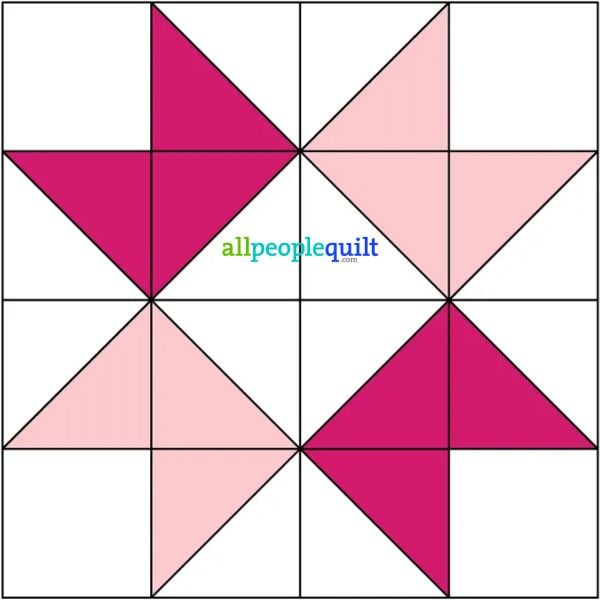 8 Ribbon Star Block - free quilt pattern