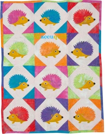 GO! Scrappy, Baby, Hedgehog - free quilt pattern