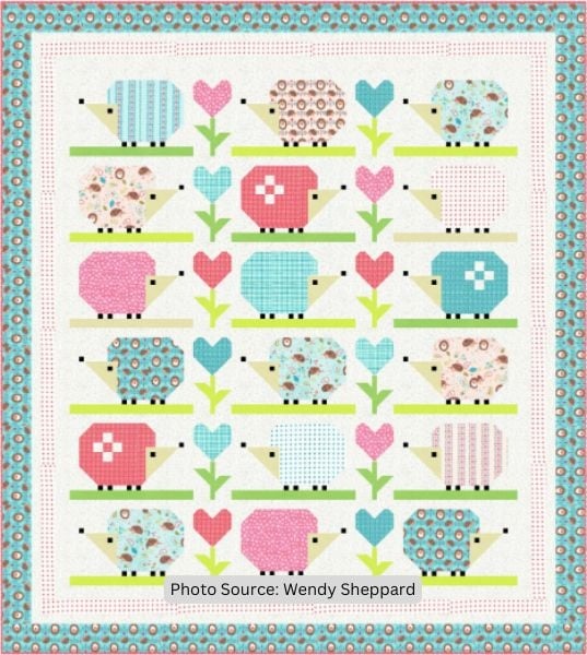 Hedge Hugs - free quilt pattern