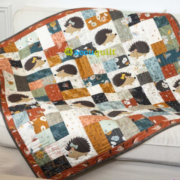 Hedgehog Quilt Idea from AccuQuilt
