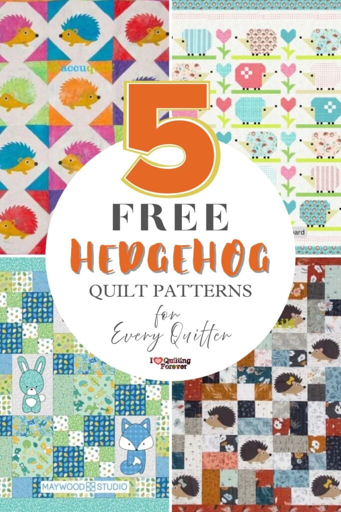 Hedgehog Quilt Patterns Roundup 1 ILQF Pinterest