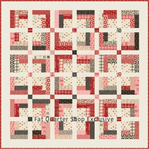 Jelly Roll Cabin - free quilt pattern