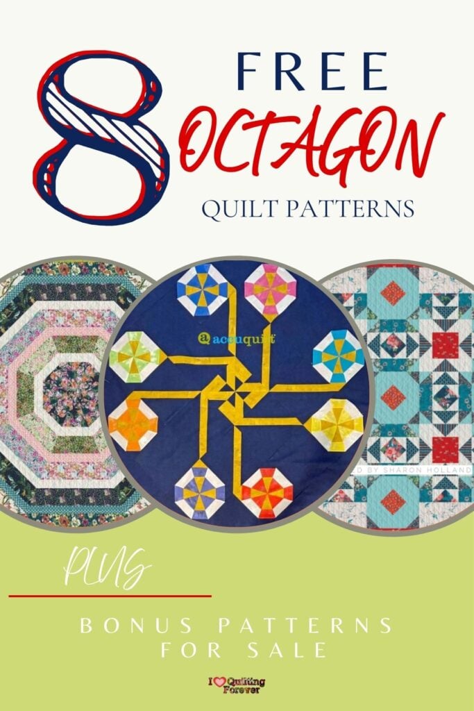 Octagon Quilt Patterns Roundup 1 ILQF Pinterest