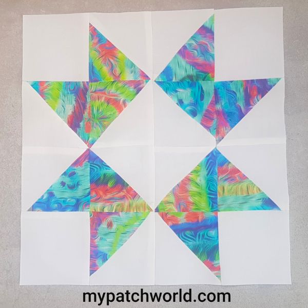 Ribbon Star Easy Block - free quilt pattern