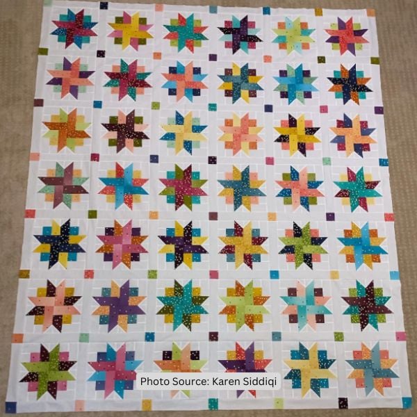 Ribbon Star Quilt Idea from Karen Siddiqi