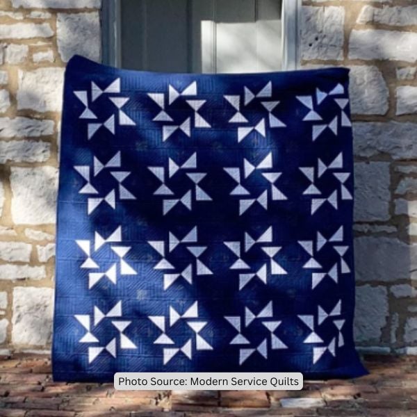 Ribbon Star Quilt Idea from Modern Service Quilts