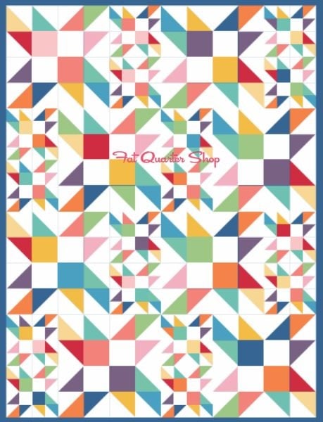 Swirling Stars - free quilt pattern