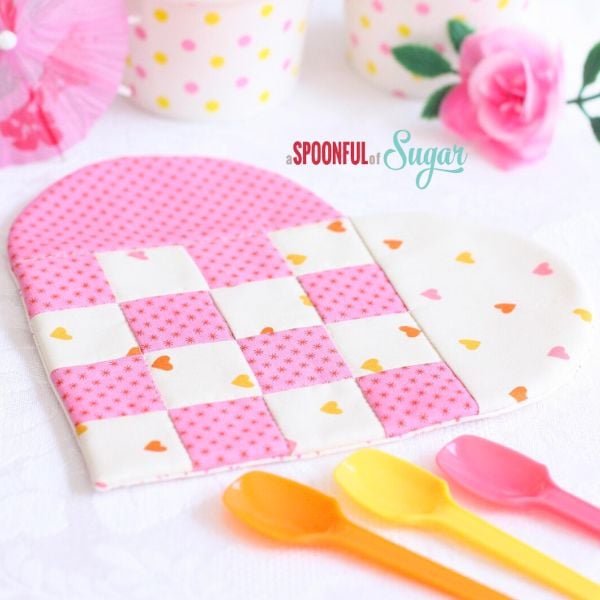 Braided Heart Mugrug Quilt Pattern - etsy