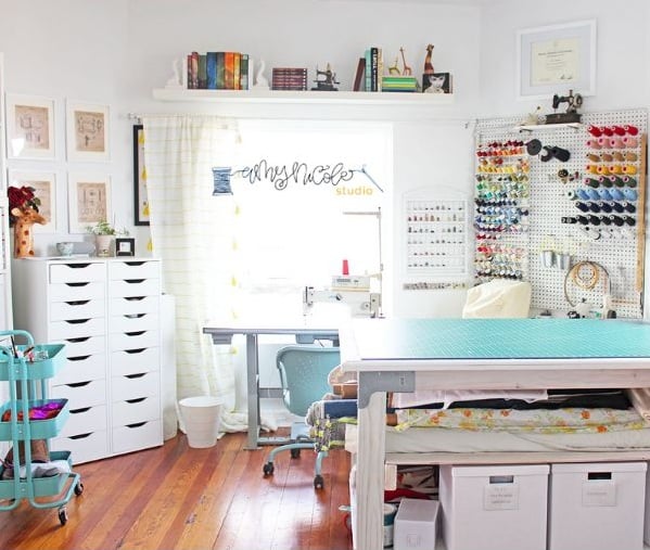 Colorful & Functional Studio - Dream Sewing Rooms